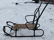 Grajewo ogłoszenia: Sprzedam dwie pary sanek z oparciem z możliwością pchania stan... - zdjęcie